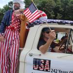 Uncle Sam made an appearance in the annual parade.