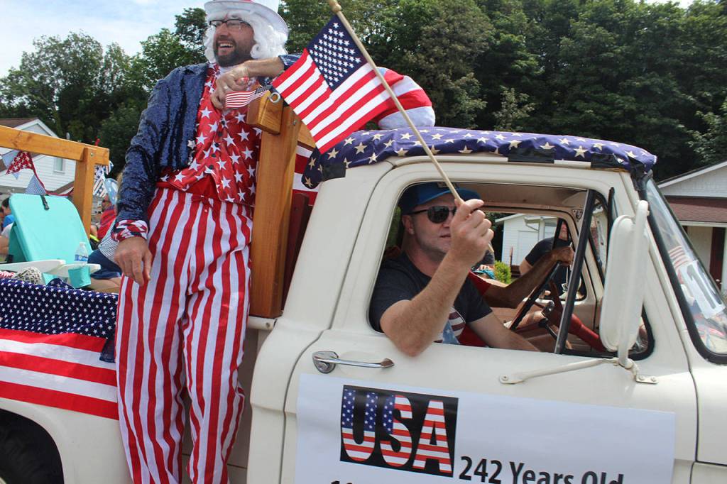 Uncle Sam made an appearance in the annual parade.