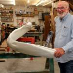 Woodworker completes a whale of a repair job