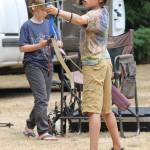 Griffin Arndt zeroes in on the target.(Photo by Jim Waller/South Whidbey Record)