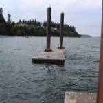 The Port of South Whidbey spent about $70,000 on engineering and constructions cost this year to fix Clinton Beach Dock. But it broke a part a few days after the so-called repair. (Photo by Patricia Guthrie/Whidbey News Group)