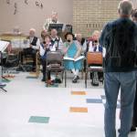 Photo by Dave Felice / Whidbey News Group                                A couple dances to the music of the Fun Band at Island Senior Resources.
