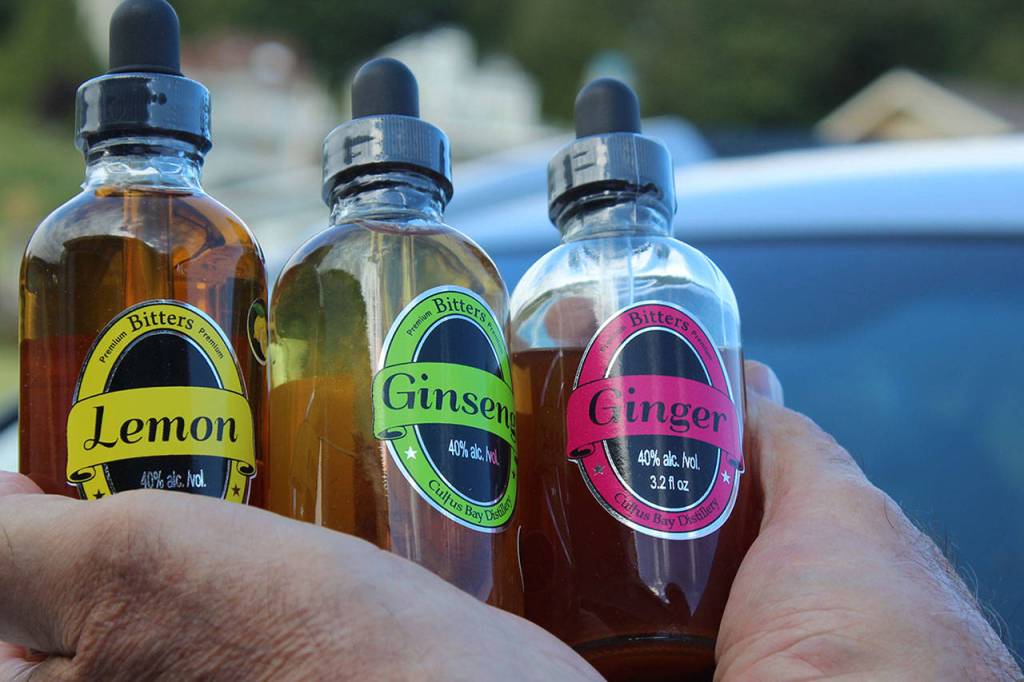 Cultus Bay Distillery also makes and sells its own line of bitters that can be used in cocktails.