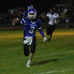 Kody Newman races in for a touchdown in Fridays Homecoming game win.(Photo by Jim Waller/South Whidbey Record)