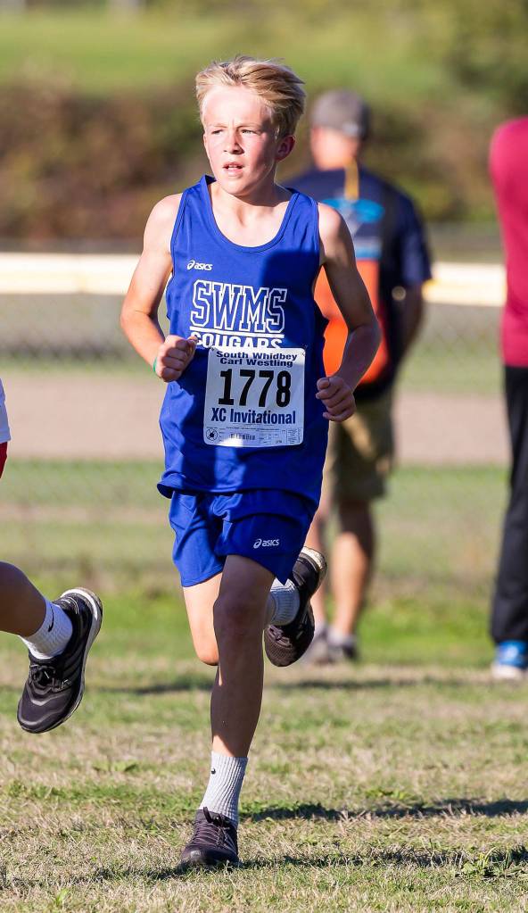 Emmett Layman takes second place in Wednesdays championship meet.(Photo by John Fisken)