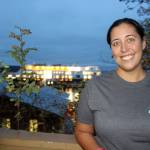 Langley resident Breanne Hunt will be a crew member aboard National Geographic Venture, which has been docked in Langley the past month as Freelands Nichols Brothers Boat Builders finishes the interior. Photo by Patricia Guthrie/Whidbey News Group