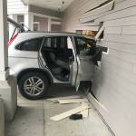 A car crashed into Linds Jewelry on Friday afternoon in Freeland. Photo provided