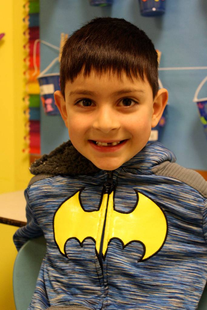 <strong>River Sanchez, 6 years old on Saturday! </strong>                                Whats Thanksgiving for?                                <em>To invite friends to a big feast at your house. </em>                                What will you eat?                                <em>Turkey. </em>                                How about Batman?                                <em>Turkey. </em>
