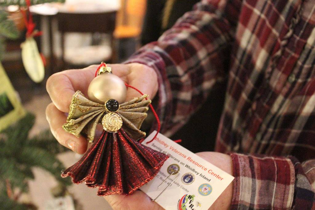 Volunteers with the Whidbey Veterans Resource Center had some hot-glue parties putting together these angels.