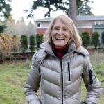 Coyla Shepard, founder of Tiny Houses in the Name of Christ, stands in front of the property the nonprofit recently purchased in hopes of building six tiny homes for low-income families and individuals. Photo by Laura Guido/Whidbey News Group