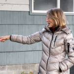 Coyla Shepard points out more of the work that needs to be done on a home purchased by her South Whidbey nonprofit. The group wants to add to the stock of affordable housing for low-income people in the community, but theres still a long ways to go before anyone moves in. Photo by Laura Guido/Whidbey News Group