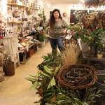 Flying Bear shop owner, Melissa Brown, has stocked her Langley downtown store with lots of greenery and grapevine wreaths for her upcoming wreath workshops this weekend. (Photos by Patricia Guthrie/Whidbey News Group)