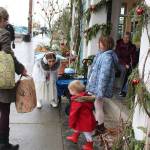 Magic Fairy Hahna Luna entertains visitors on a recent Sunday as part of Langleys whalecome to its Clipper ship passengers. (Photo by Patricia Guthrie/Whidbey News Group)