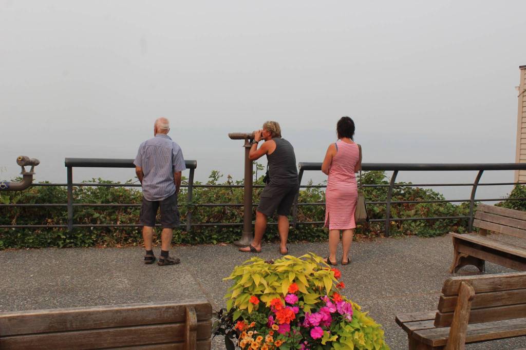 Thick haze from wildfires burning all around the West and Canada smothered Puget Sound and Whidbey Island skies throughout August.