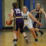 Rachel Harder (43) defends Concretes Izabela Ramos.(Photo by Jim Waller/South Whidbey Record)