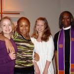 Attending a previous Martin Luther King Jr. Blessed are the Peacemakers event is Haley McConnaughey (left), Melissa Smith, Hannah McConnaughey and the Rev. Carla Robinson, who will be speaking Sunday at St. Augustines Episcopal Peace Fellowship event. (Photo provided)