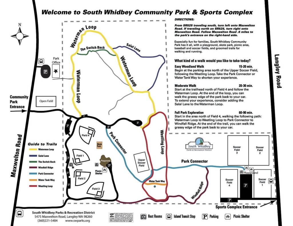This trail map will be updated with the new sections and new trail names.