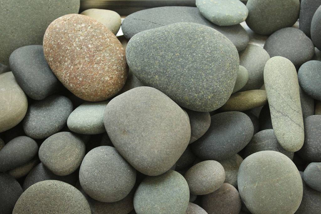 Smooth rocks found around Whidbey Island and the Olympic Peninsula beaches work best for mandala stones.