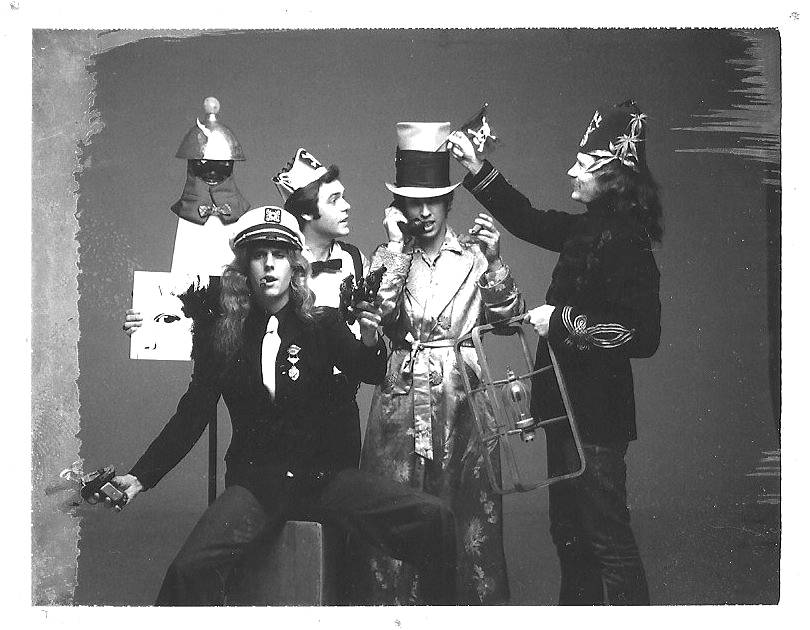 Outtake from a photo session for Firesign Theatres 1975 album, Giant Rat of Sumatra. Left to right are performers Phil Austin, Phil Proctor, Peter Bergman and David Ossman. (Photo provided)