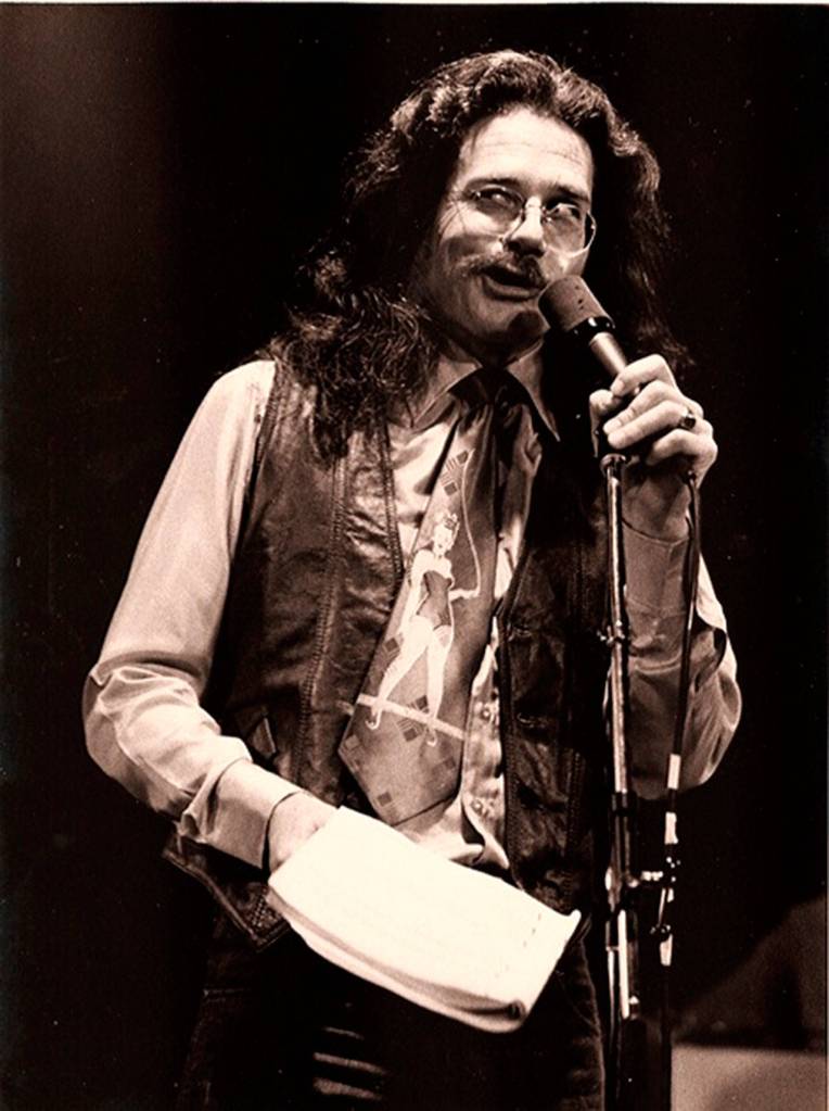 David Ossman as his character Beat St. Jack, a beat poet.