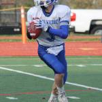 Kody Newman switched from tennis to football two years ago and took over as the Falcons starting quarterback. (Photo by Jim Waller/South Whidbey Record)