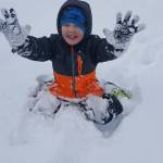 Marie Thompsons son Logan Floyd, kindergartner, playing in Sandy Hook.