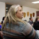 Lauri Johnson leads a discussion at a recent South Whidbey School District Board of Education workshop. Shes heading a new community coalition aimed at reducing student alcohol and drug use with a variety of proven strategies. (Photo by Patricia Guthrie/Whidbey News Group)