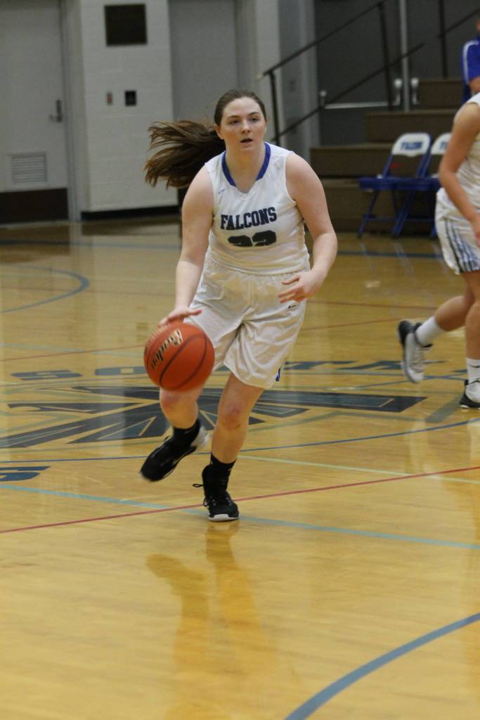 Junior Kayla Knauer earned honorable mention is season in the North Sound Conference. (Photo by Jim Waller/South Whidbey Record)