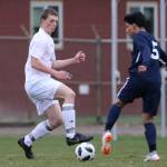 Sequoia Durham, left, takes possession for South Whidbey.(Photo by Matt Simms)