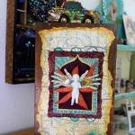 Assemblage art by Sara Saltee