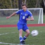 Joey Lane controls the ball for the Falcons.(Photo by Matt Simms)