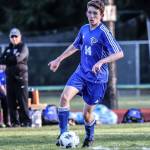 Aidan OBrien looks for an opening in the Coupeville defense.(Photo by Matt Simms)