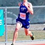 Callahan Yale records a personal best time in the 400 meters Saturday.(Photo by Karen Swegler)