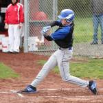 Nick Young squares up a pitch for one of his three hits.(Photo by John Fisken)