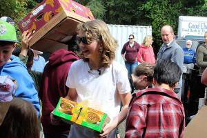 One boy collects 9,129 pounds of nourishment for food bank