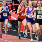Kaia Swegler Richmond, left, competes in the 800 meters.(Photo by Karen Swegler)