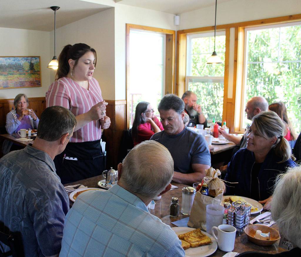 Freeland Cafe is as busy as ever since reopening June 1 under new owners. Fathers Day, the dining area and bar were packed with people having breakfast.