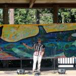 Frederick Lane of the Lummi Tribal Council spoke Friday evening. (Photos by Maria Matson/Whidbey News-Times)