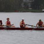 Bjorn Elliot, fourth from the left, rowed in Washington States varsity eight boat this spring. (Photo courtesy of WSU Rowing)