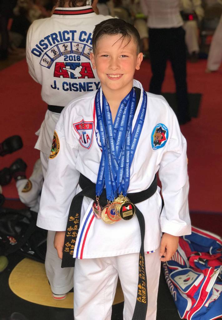 Braxtyn Fleming has collected medals throughout the past season. (Provided photo)