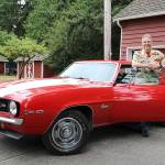 Ray Harding stands with 1969 Chevrolet Camaro Z/28, which will appear in the car show Sunday. (Photos by Laura Guido/South Whidbey Record)