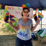 Anita Johnston of Windermere brought burgers and hot dogs to the picnic.