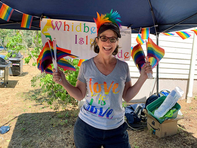 Anita Johnston of Windermere brought burgers and hot dogs to the picnic.