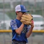 Pitcher Malachi Pierson focuses on his next toss.(Photo by Jim Waller/South Whidbey Record)