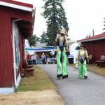 Juggling duo Wren Schultz, left, and Della Moustachella take a stroll Thursday at the Whidbey Island Fair. Photos by Laura Guido/Whidbey News Group