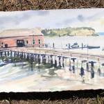 Susan Paynes painting of the Coupeville Wharf.