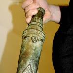 Detailed carvings in 17th-century cannon reveal intricacy of Southeast Asian military design. Photo by Wendy Leigh/South Whidbey Record
