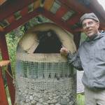 Eli Adadow from Ancient Earth School of Natural Building, to teach workshop on building clay ovens at the South Whidbey Harvest Festival Oct. 3 and 4. Photo by Wendy Leigh/South Whidbey Record.