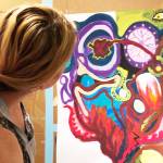 Splashing the fairgrounds with color