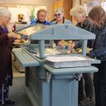 Community members gather for a meal at Leos Place in Bayview, which opened on Oct. 1. Photo by Wendy Leigh / South Whidbey Record